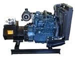 30kW Bare Bones OEM Generator with Kubota Diesel Engine and analog controls.