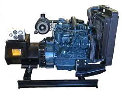40kW Bare Bones OEM Generator with Kubota Turbo Charged Diesel Engine and analog controls.